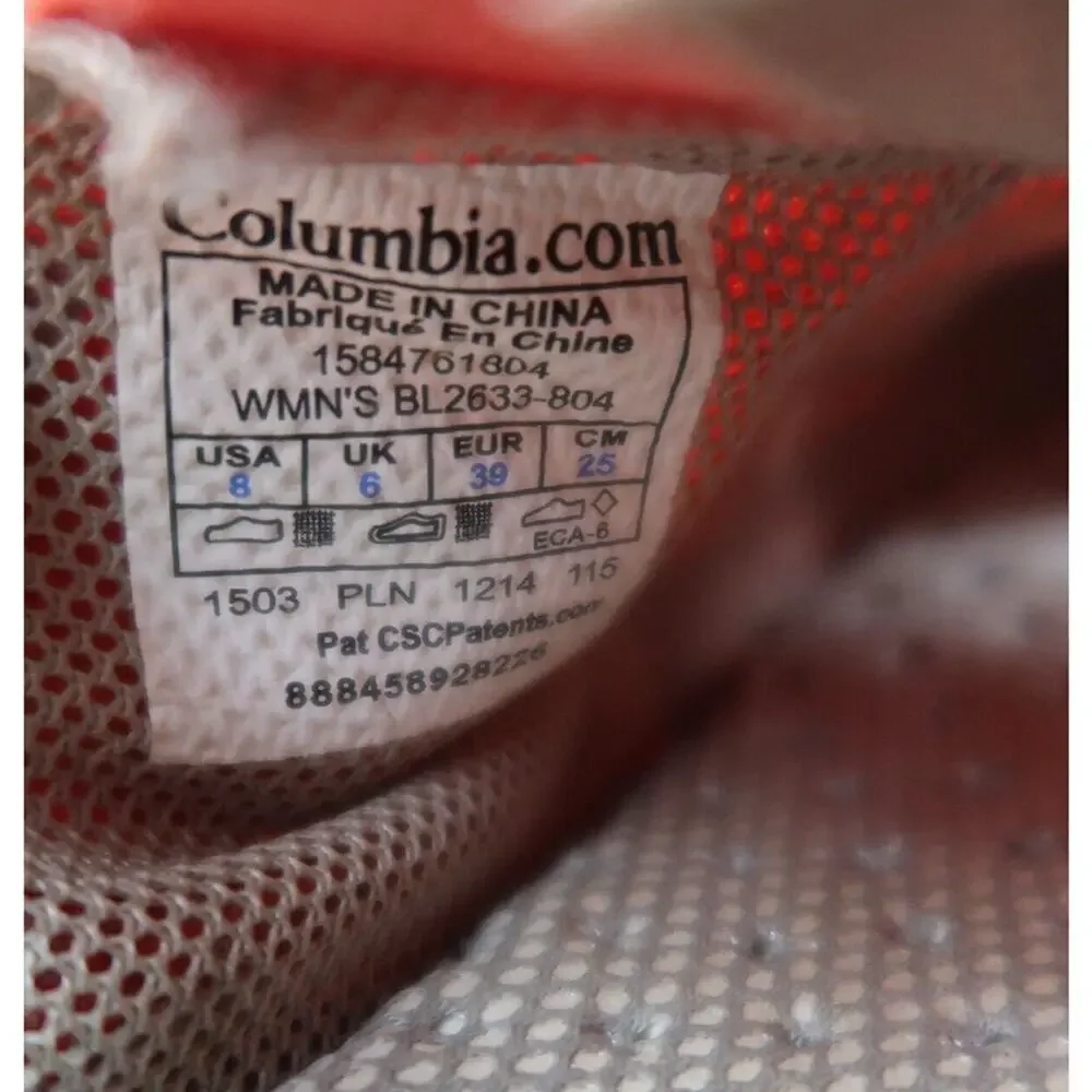 Columbia Shoes Womens 8 Flats Slip On Vulc N Vent Casual Sneaker Canvas Mesh